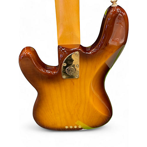Used 2021 Fender 75th Anniversary Commemorative American Precision Bass 3 Tone Sunburst Electric Bass Guitar 3 Tone Sunburst