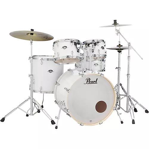 Pearl Export Standard 5-Piece Drum Set with Hardware Pure White