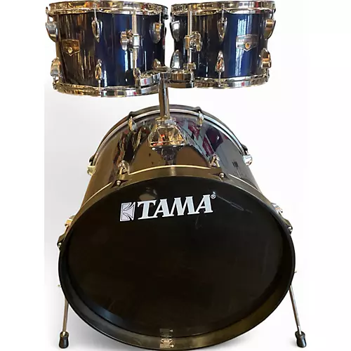Used TAMA 5 Piece Imperialstar NAVY BLUE Drum Kit NAVY BLUE