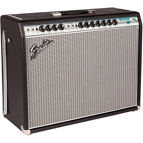 Fender '68 Custom Twin Reverb 85W 2x12 Tube Guitar Combo Amp With Celestion G12V-70s Speaker Black