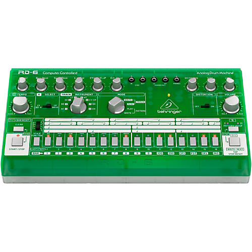Behringer RD-6-LM Analog Drum Machine - Green Translucent