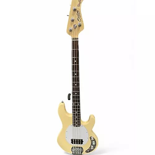 Used Sterling by Music Man Sub 4 Cream Electric Bass Guitar Cream