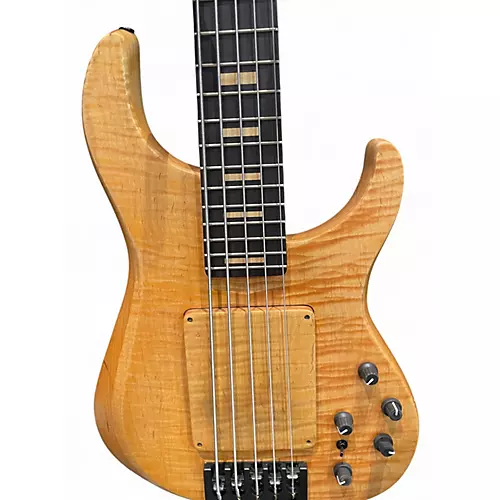 Used Prat CLASSIC II 5 STRING Natural Electric Bass Guitar Natural