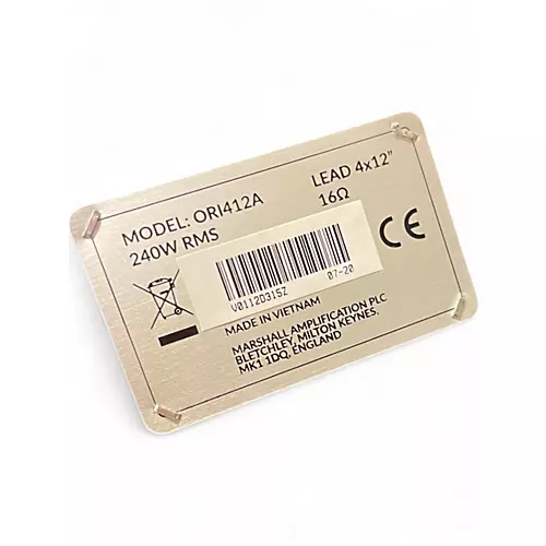 Used Marshall org412a Guitar Cabinet