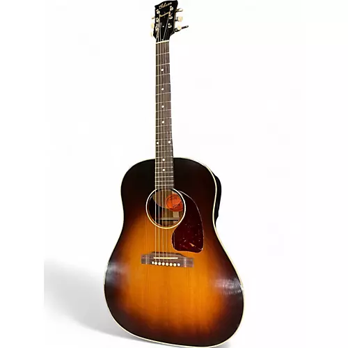 Used 2016 Gibson J45 1942 Banner Vintage Sunburst Acoustic Guitar Vintage Sunburst