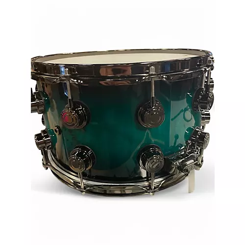 Used DW 8X14 Collector's Series Exotic Snare Blue Drum Blue 18