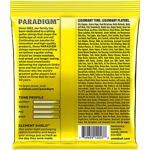 Ernie Ball Paradigm Beefy Slinky Electric Guitar Strings
