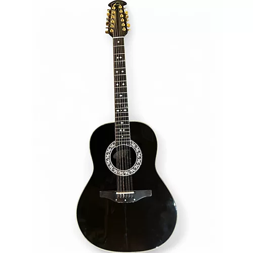 Used 1989 Ovation LEGEND Black 12 String Acoustic Guitar Black