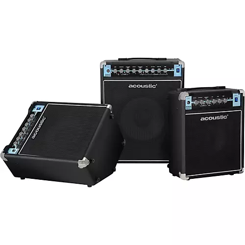 Acoustic B25C 1x8 25W Bass Combo With Tilt-Back Cab Black