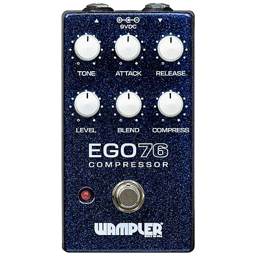 Wampler Ego 76 Compressor Effects Pedal Blue Sparkle