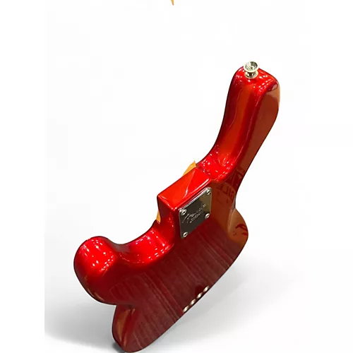 Used 2003 Fender American Precision Bass Chrome Red Electric Bass Guitar Chrome Red