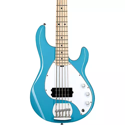 Sterling by Music Man StingRay Ray5 Maple Fingerboard 5-String Electric Bass Chopper Blue