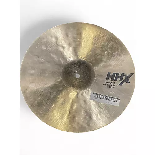 Used SABIAN 14in HHX COMPLEX MEDIUM HATS PAIR Cymbal 33