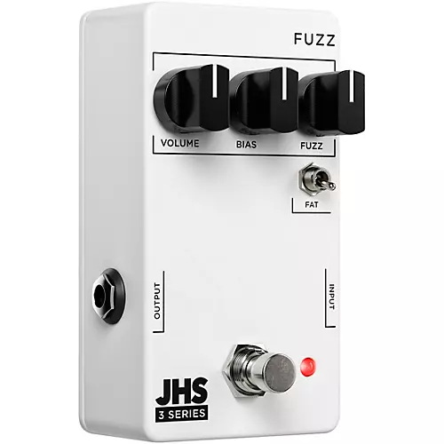 JHS Pedals 3 Series Fuzz Effects Pedal White