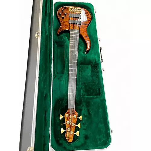 Used Peavey cirrus 6 trans flame maple Electric Bass Guitar trans flame maple