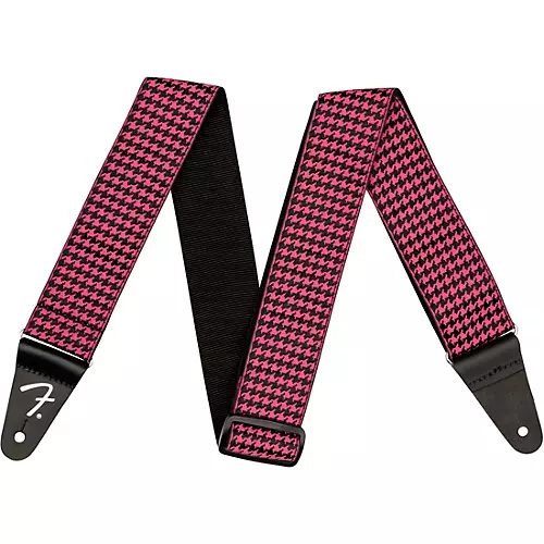Fender Houndstooth Jacquard Guitar Strap Red 2 in.