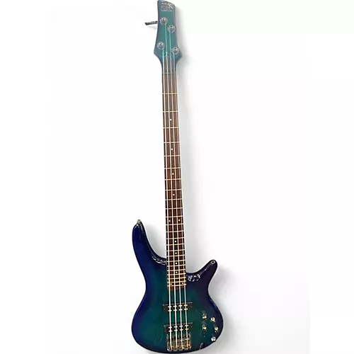 Used Ibanez SR370EF Blue Electric Bass Guitar Blue