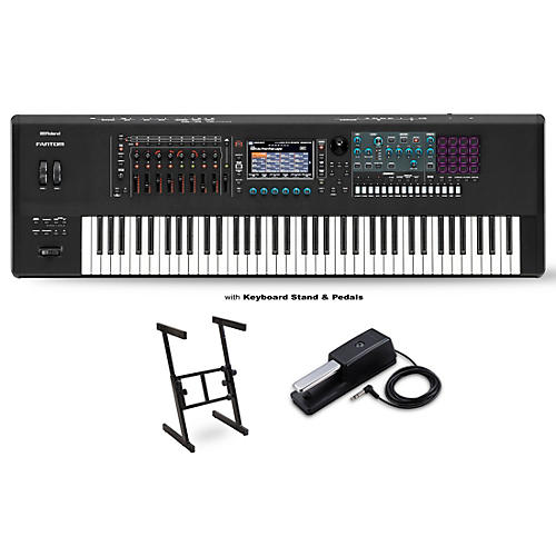 Roland FANTOM-7 Workstation With DP-10 Pedal and Z Stand