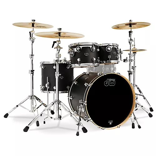 DW 4-Piece Performance Series Shell Pack Hard Satin Charcoal Metallic