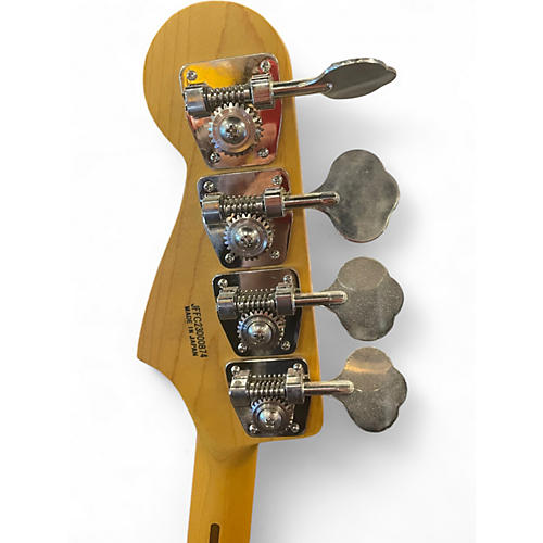 Used Fender Aerodyne Jazz Bass Silver Electric Bass Guitar Silver