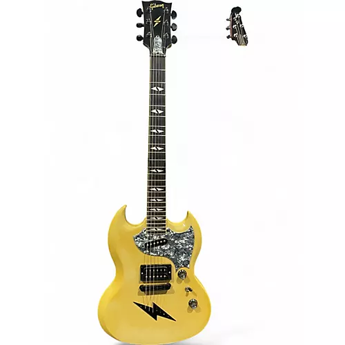 Vintage 1998 Gibson SG-Z Cream Solid Body Electric Guitar Cream