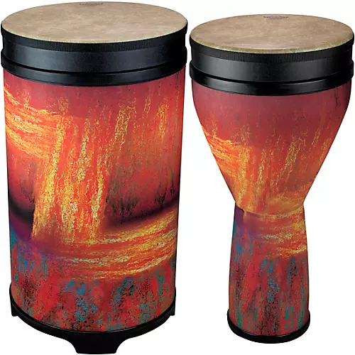 Remo Versa Djembe and Tubano Drum Nested Pack Brown and Orange