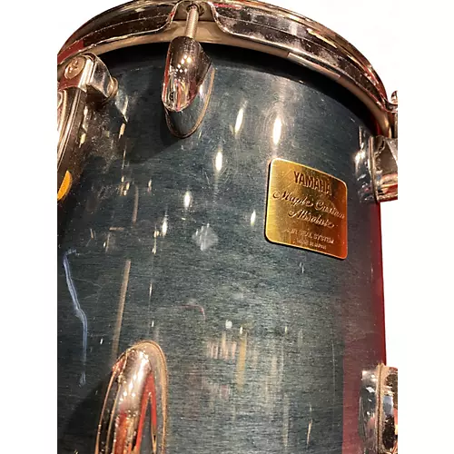 Used Yamaha 3 Piece MAPLE CUSTOM ABSOLUTE SEA BLUE Drum Kit SEA BLUE