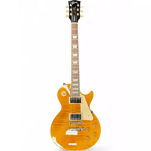 Used 2024 Gibson Les Paul Standard Amber Solid Body Electric Guitar Amber