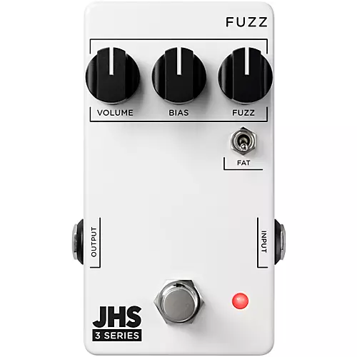 JHS Pedals 3 Series Fuzz Effects Pedal White