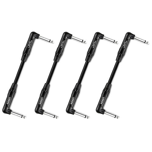 Warm Audio Pro Series - Both Ends Rgt-Angle Instrument - 4 Pack 6 in. Black