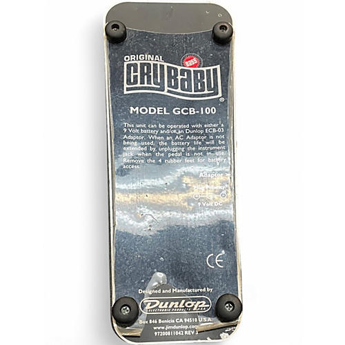 Used Dunlop 105Q Cry Baby Bass Wah Bass Effect Pedal