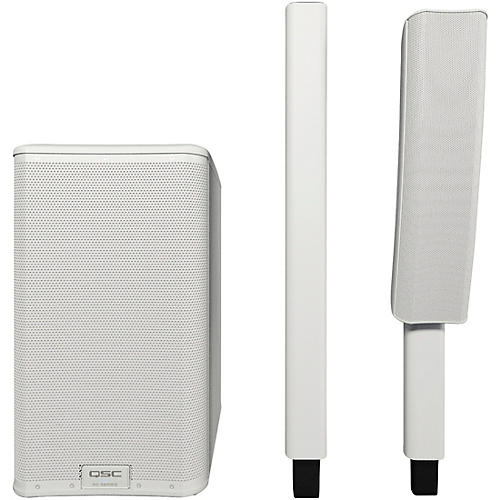 QSC KC12 Active 3-Way Column Loudspeaker, White