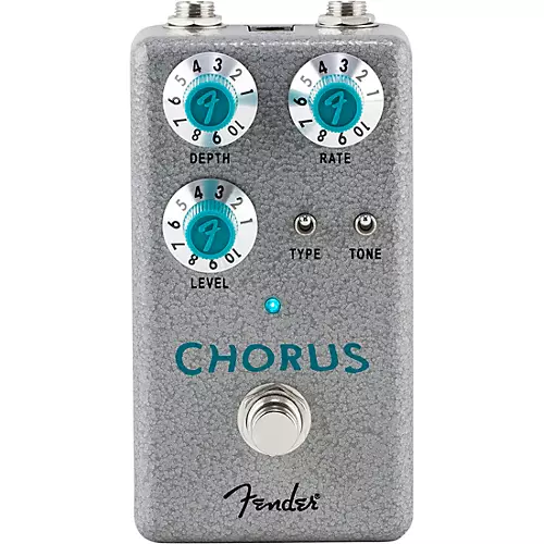 Fender Hammertone Chorus Effects Pedal Gray and Aqua