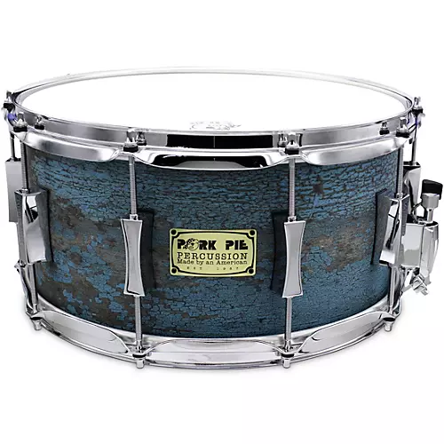 Pork Pie Weathered Barn Blue Snare Drum 14 x 7 in.