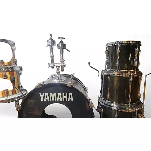 Used Yamaha 4 piece Club Custom Black Shadow Drum Kit Black Shadow