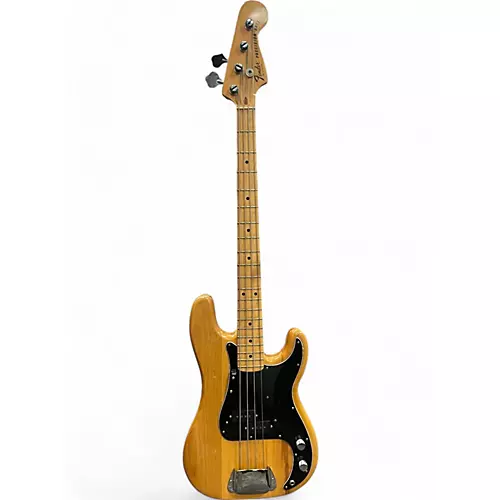 Vintage 1977 Fender AMERICAN PRECISION BASS Natural Electric Bass Guitar Natural