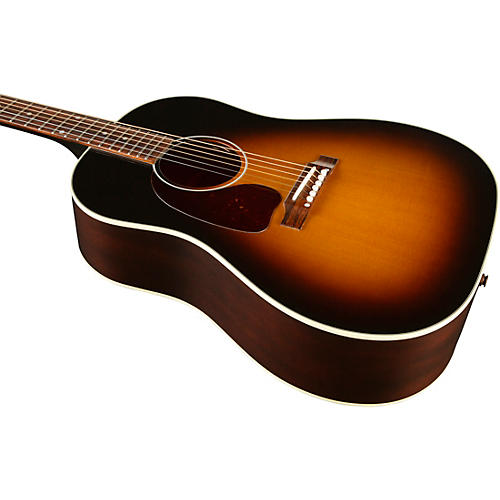 Gibson J-45 Standard Left-Handed Acoustic-Electric Guitar Vintage Sunburst