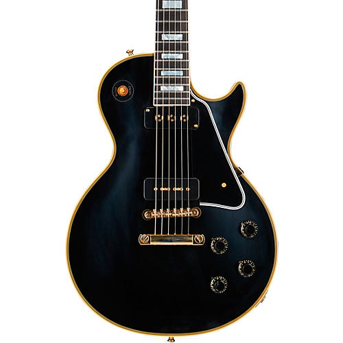 Gibson Custom 1954 Les Paul Custom Staple Pickup Reissue VOS Electric Guitar Ebony
