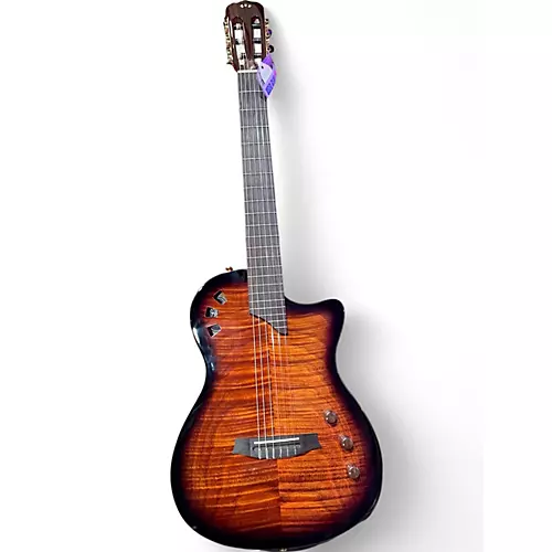 Used Cordoba stage edge burst Classical Acoustic Electric Guitar edge burst