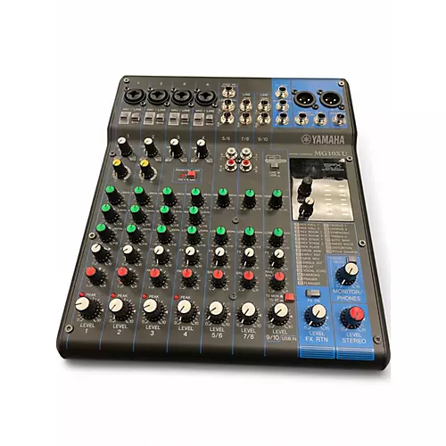 Used Yamaha MG10XU 10 Channel Mixer with Effects Unpowered Mixer