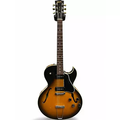 Used Gibson ES135 sunburst Hollow Body Electric Guitar sunburst