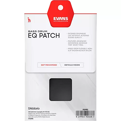 Evans EQ Double Bass Drum Patch Black