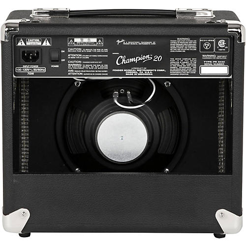Fender Champion 20 Guitar Combo Amp Black