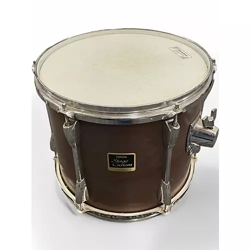Used Yamaha 4 Piece Stage Custom Satin Brown Drum Kit Satin Brown