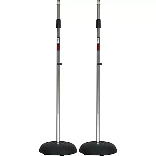 Proline MS235CR Round Base Mic Stand 2 Pack Chrome