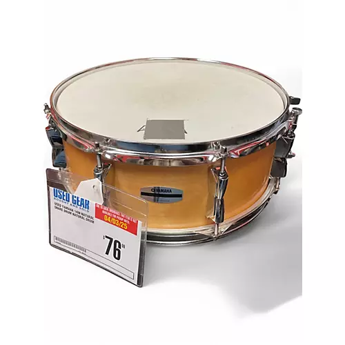 Used Yamaha 14in Natural Snare Drum Natural Drum Natural 33