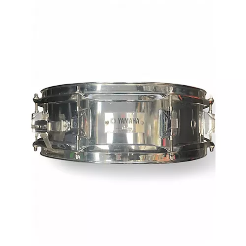 Used Yamaha 5.5X14 STEEL SNARE Silver Drum Silver 10
