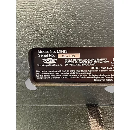 Used VOX MINI3 Guitar Combo Amp