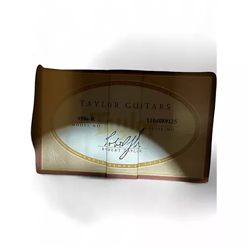 Used Taylor 458e-R Grand Orchestra Natural 12 String Acoustic Electric Guitar Natural