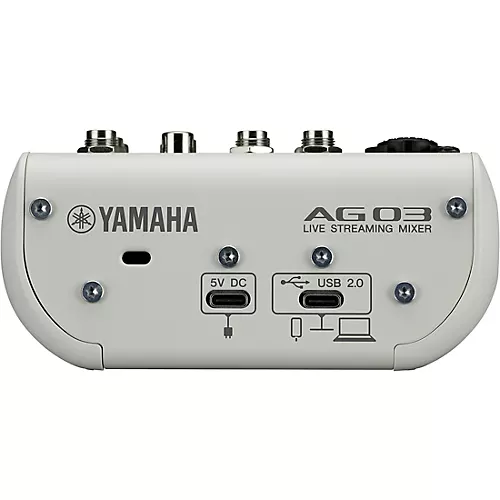Yamaha AG03MK2 3-Channel Mixer/USB Interface for IOS/Mac/PC White
